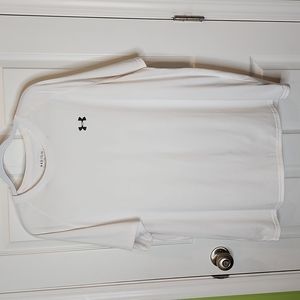 Under Armour HeatGear Men's Tech Short Sleeve White T-Shirt, 2XL Loose